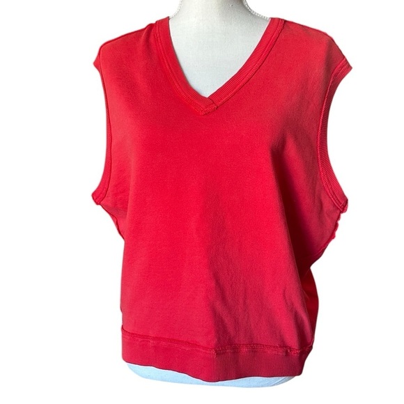 #13 NWT Free People Chase Vest in High Risk Red - Picture 6 of 9